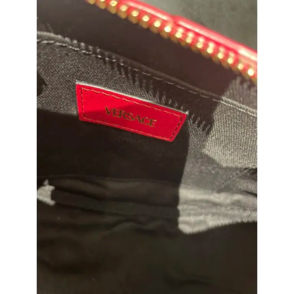 Versace Quilted Medusa Half Moon Crossbody Leather Bag - Picture 4 of 5